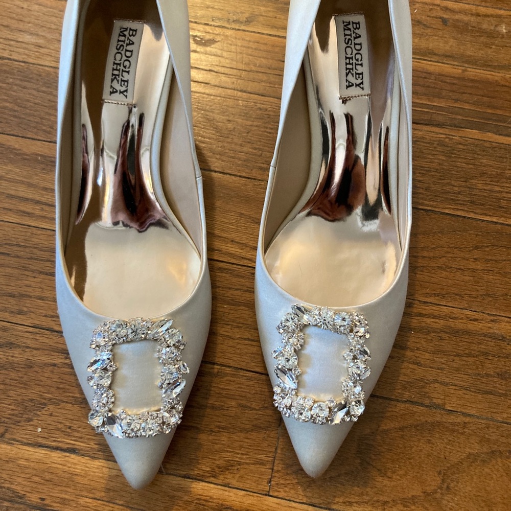 Stunning Badgley Mischka wedding heels!